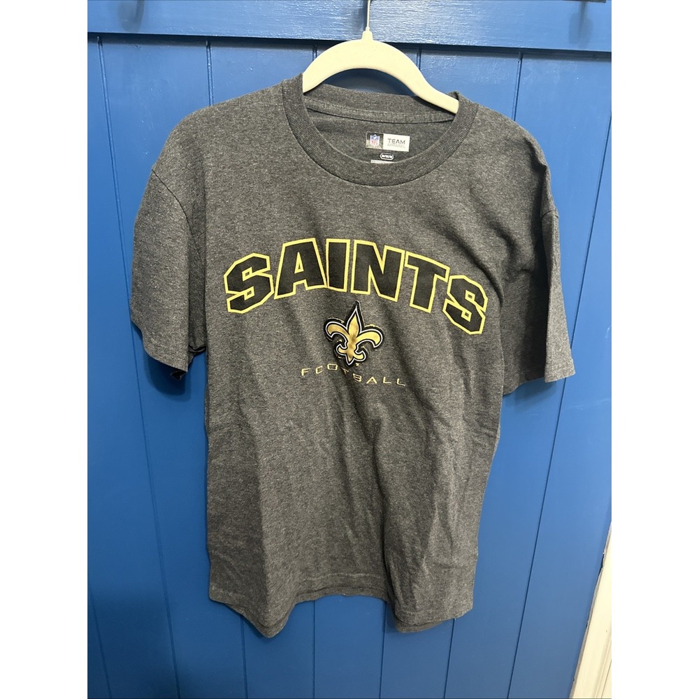 NEW ORLEANS SAINTS FOOTBALL NFL TEAM APPAREL MEN'S SHORT SLEEVE SHIRT‎ M